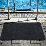 Vinsani Ultra Soft Microfibre Bath Mat 60x90cm – Dense, Fluffy Bathroom Mat, Dark grey