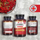 Prowise Triple Strength Cranberry 30,000mg with Vitamin C 240mg – 180 Vegan Tablets for Men & Women