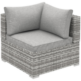 Close-up of hand-woven PE rattan wicker texture