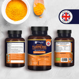 Prowise Organic Turmeric 2280mg High Strength with Black Pepper & Ginger – 180 Vegan Capsules