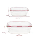 VINSANI 10-Pack Glass Food Storage Containers with Airtight BPA-Free Lids – Oven, Microwave & Freezer Safe