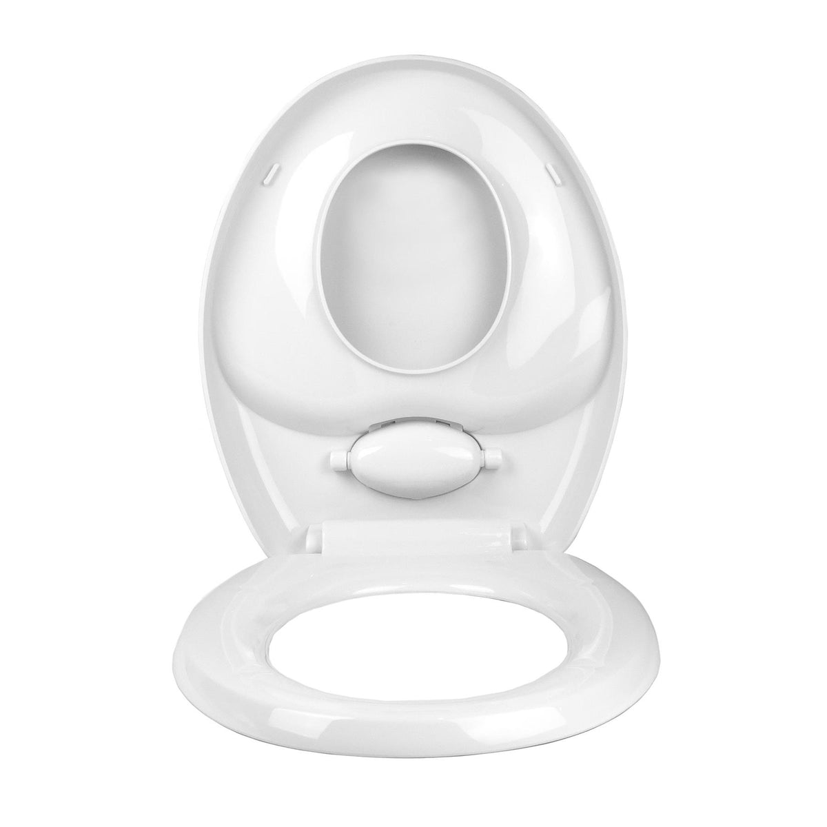 Vinsani 2-in-1 Child & Adult Soft Close Toilet Seat with Quick Release Hinges – Built-In Potty Seat