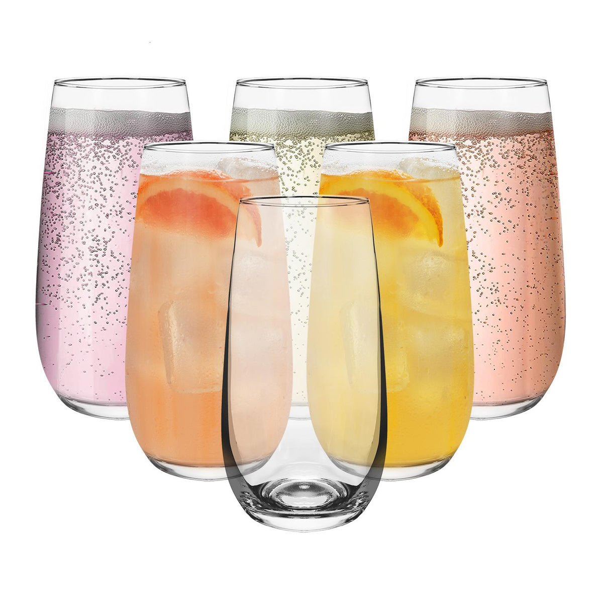 Set of 6 highball glasses