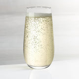 VINSANI Esteem Highball Glasses Set of 6 – Clear Glass Tumblers for Cocktails, G&Ts & Soft Drinks