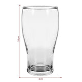 VINSANI Tulip Beer Glasses Set of 6 – Clear Glass for Craft Beer, Ales & Cocktails