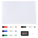 Vinsani 60 x 90 cm Magnetic Whiteboard with 4 Dry Pens and Eraser – Home and Office Planner, Organiser