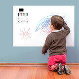 Vinsani 60 x 90 cm Magnetic Whiteboard with 4 Dry Pens and Eraser – Home and Office Planner, Organiser