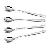 VINSANI Set of 8 Long Handle Stainless Steel Latte Spoons – Tall Glass, Sundae & Iced Drink Spoons