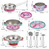 SOKA Unicorn Kitchenware Play Set – Children's Toy Tea Party & Picnic Playset with Colourful Illustrations