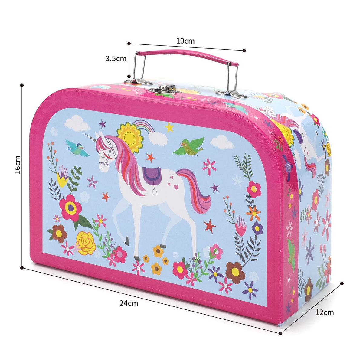 SOKA Unicorn Kitchenware Play Set – Children's Toy Tea Party & Picnic Playset with Colourful Illustrations