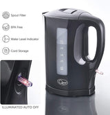 Daewoo Quest 1.7L Cordless Jug Kettle with Auto Shut-Off & Water Level Window – Black