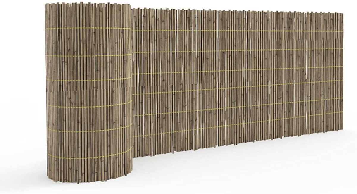 Natural Reed Garden Fence Screening Roll, 8–10mm Thick – Privacy and Wind Shelter, 2m x 3m