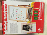 Wooden Double-Sided Children's Easel with Chalkboard, Whiteboard & Magnetic Letters – Adjustable Height, 69cm