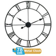 78cm Roman numeral metal wall clock