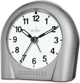 Acctim Sweeper silver alarm clock
