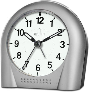Acctim Sweeper silver alarm clock