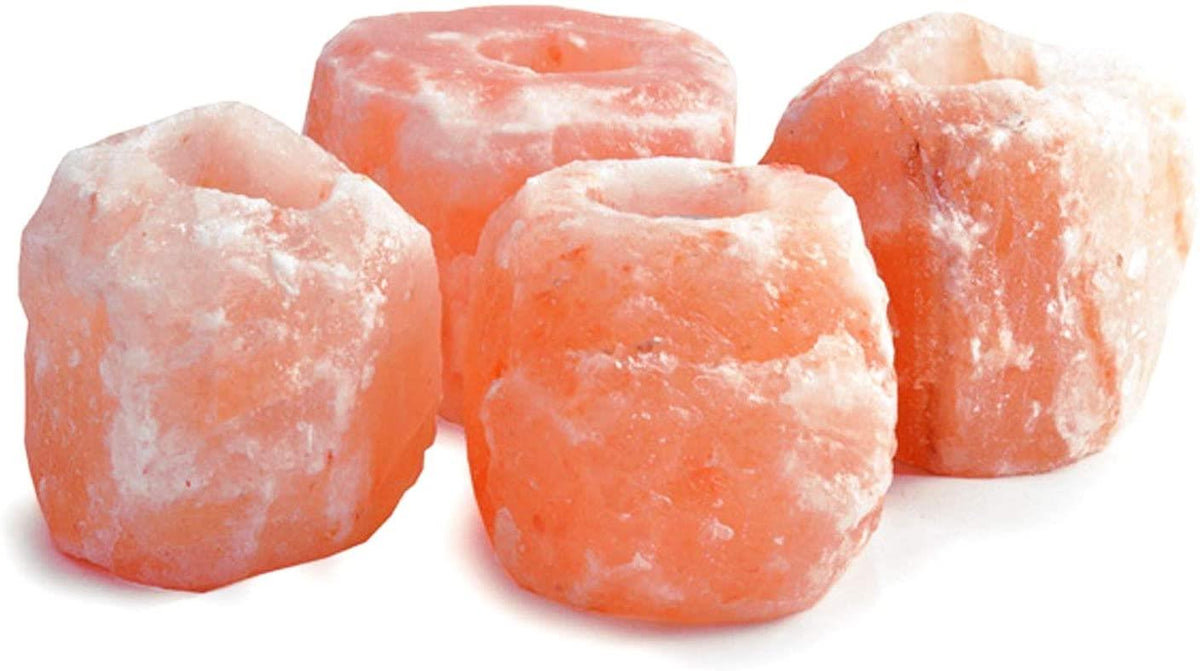 Himalayan Crystal Rock Salt Candle Holder – Natural Salt Home Decor Accessory