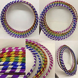 Colourful PolyPro Hula Hoops, Pack of 6, 60cm Diameter – Fitness, Balance & Coordination Hoops, Random Colours