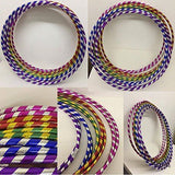 Colourful PolyPro Hula Hoops, Pack of 6, 60cm Diameter – Fitness, Balance & Coordination Hoops, Random Colours