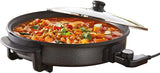 Quest 30cm Multi-Function Electric Cooker Pan with Glass Lid, 1500W – Fry, Stew, Steam & Sauté