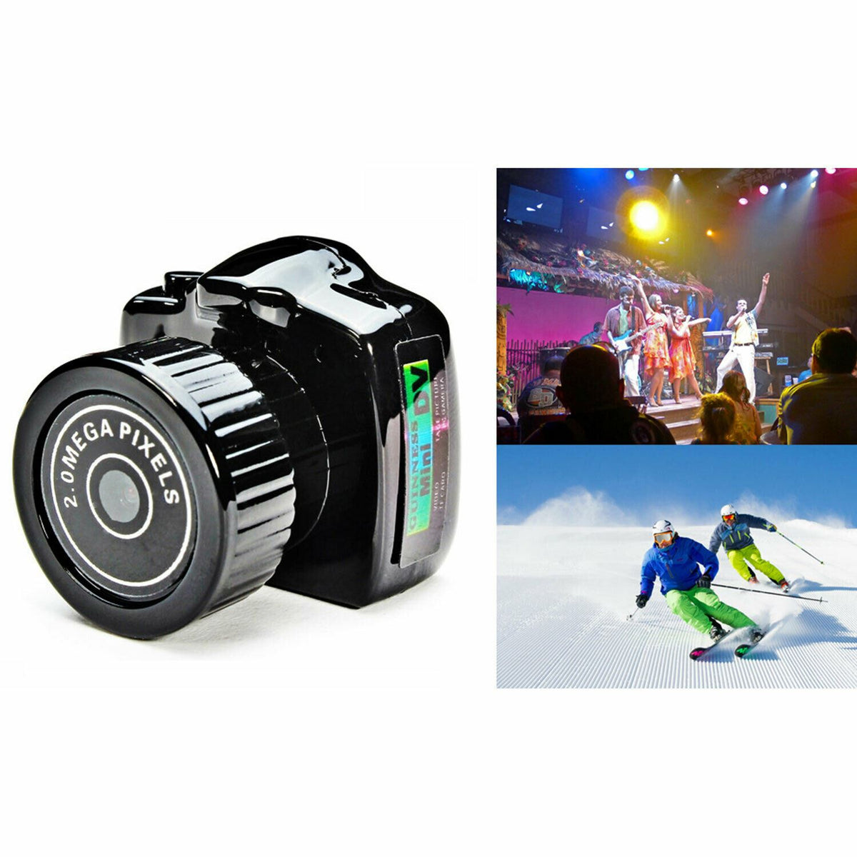 Aquarius Mini Portable HD Digital Camera Y2000 – Pocket Video Recorder with Built-In Microphone