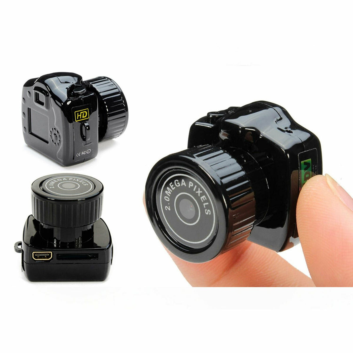 Aquarius Mini Portable HD Digital Camera Y2000 – Pocket Video Recorder with Built-In Microphone