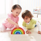 SOKA Wooden Rainbow Stacker 7 Piece Set – Children's Stacking and Creative Play Toy