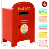 SOKA Wooden Elephant Post Box with Five Wooden Letters – Children's Pretend Play Toy
