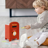 SOKA Wooden Elephant Post Box with Five Wooden Letters – Children's Pretend Play Toy