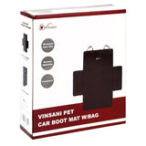Vinsani Pet Car Boot Mat with Storage Bag – 600D Oxford Fabric Boot Protector for Dirt, Spills & Fur