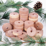 Vinsani 45 Pack Natural Cedar Rings – Wardrobe Freshener for Clothes & Drawers