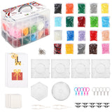 SOKA Deluxe Iron Bead Art Set with 16000 Coloured Beads, 7 Pegboards & Storage Box – Kids Craft Kit