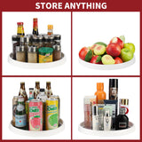 Vinsani Large Round Turntable Organiser – 360° Rotating Non-Slip Spice Rack for Kitchen, Fridge & Cupboards