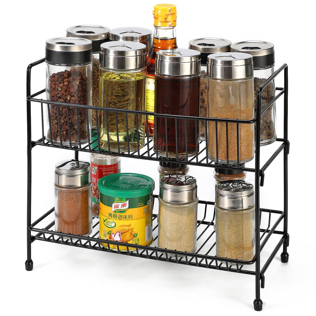 2-tier freestanding spice rack