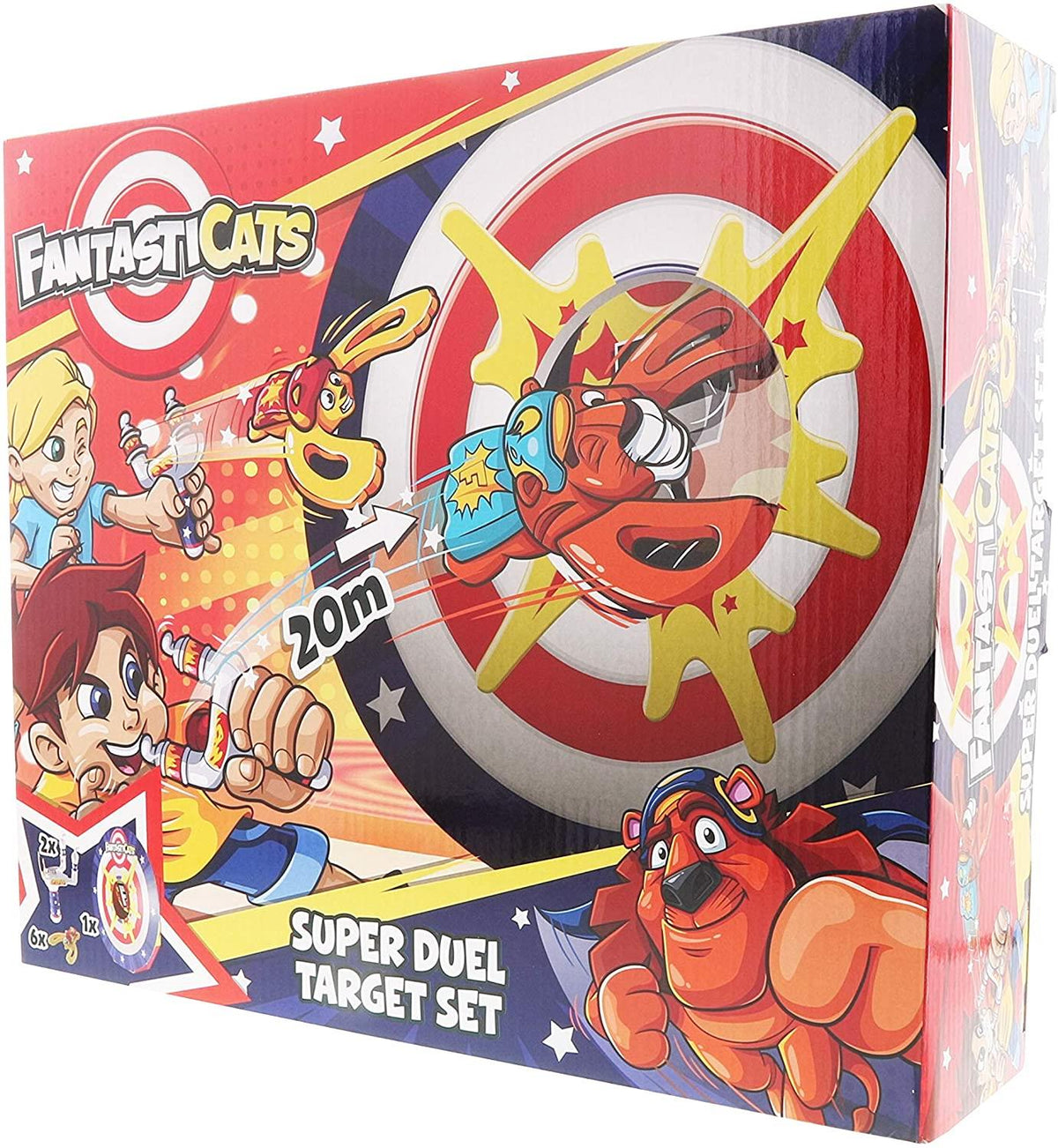 Fantasticats Super Duel Target Stunt Playset – Head-to-Head Stunt Toy for Kids