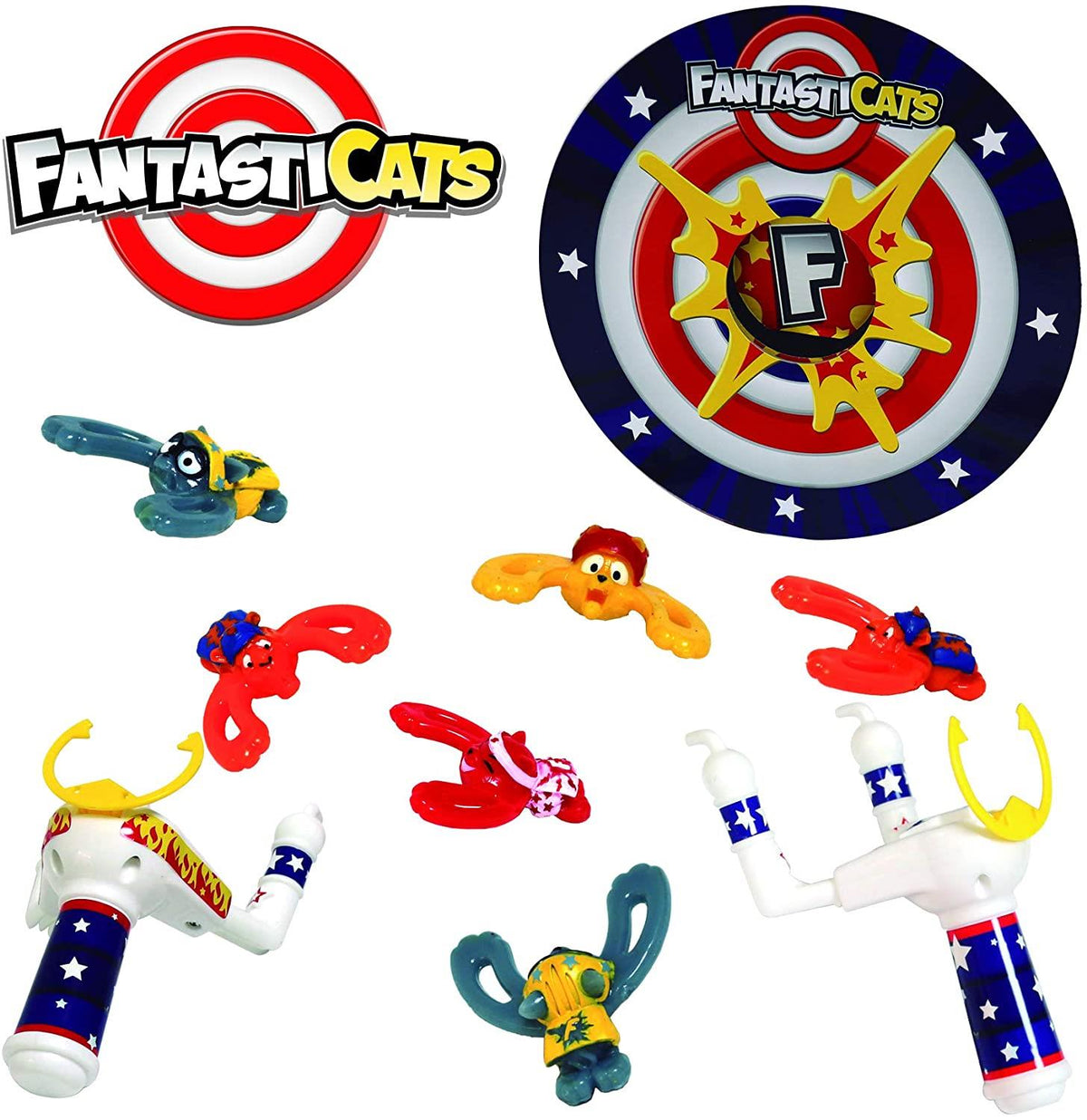 Fantasticats Super Duel Target Stunt Playset – Head-to-Head Stunt Toy for Kids