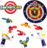 Fantasticats Super Duel Target Stunt Playset – Head-to-Head Stunt Toy for Kids