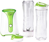 Quest Slimline Personal Blender with BPA-Free Bottle – Smoothies, Shakes & Travel Cup, Green & White