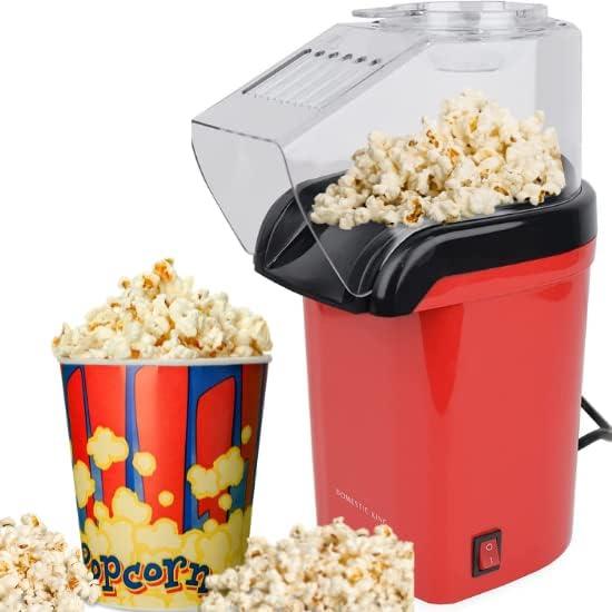 Domestic King 1200W Hot Air Popcorn Maker – Oil-Free Countertop Popcorn Machine, Model DK18049