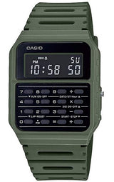 Casio Vintage Calculator Watch, Green Plastic Strap – CA-53WF-3BDF