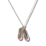 Aye Do Gifts Girls Ballet Shoes Silver Necklace – Ballet Shoe Charm Jewellery Gift