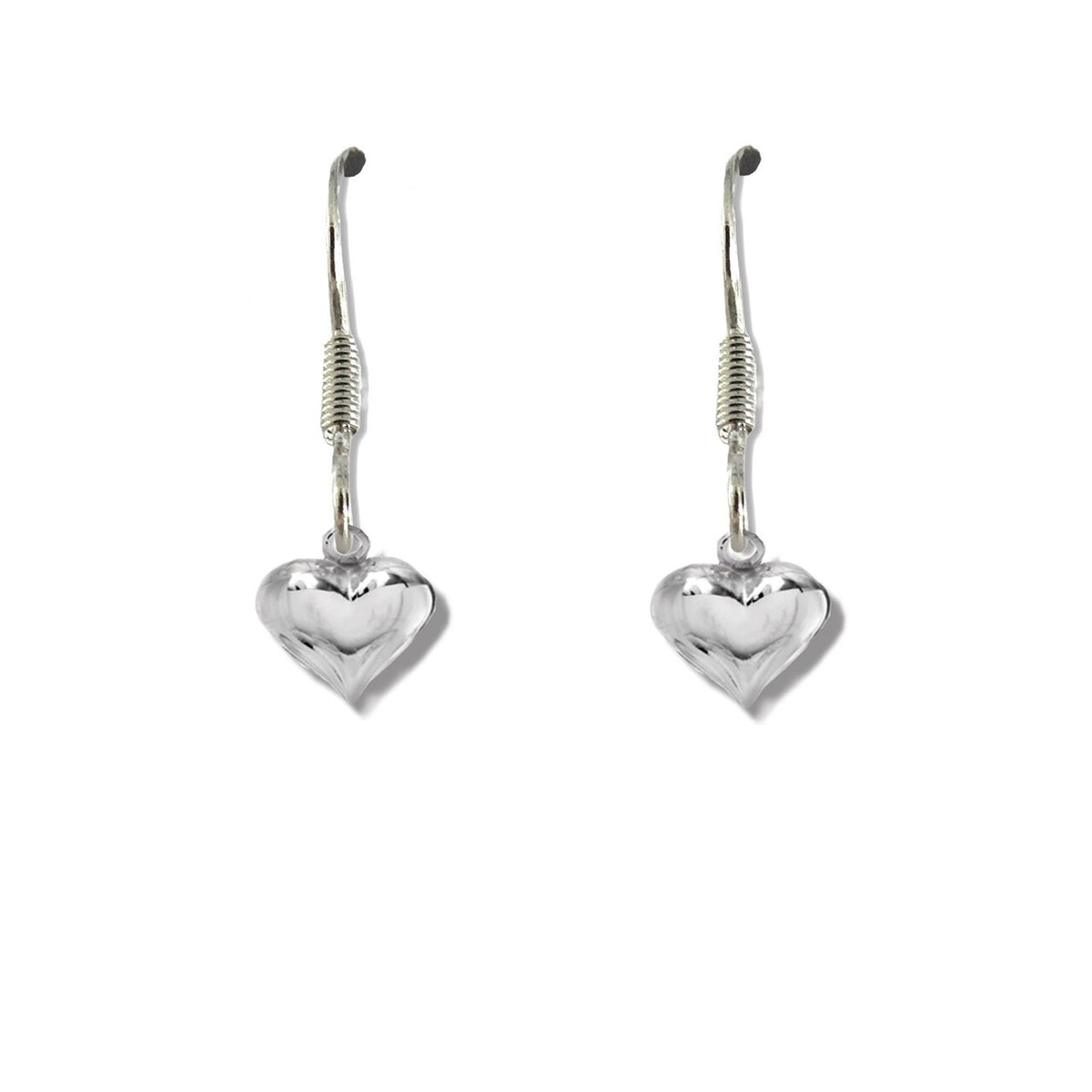 Aye Do Gifts Girls Mini Puff Heart Drop Earrings – Cute Heart Jewellery Gift