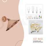 Rose Gold Retro Metal Wall Light, E27