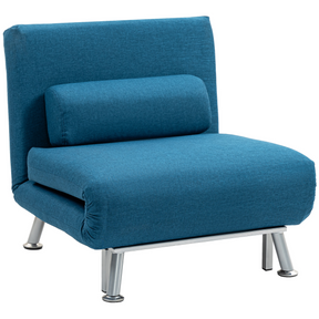 HOMCOM convertible chair sofa bed with pillow