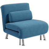 HOMCOM convertible chair folded flat as a single bed