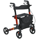 4-wheel rollator walker with seat and bag