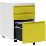 3-drawer lockable filing cabinet