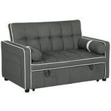 HOMCOM sofa bed converted into a double bed