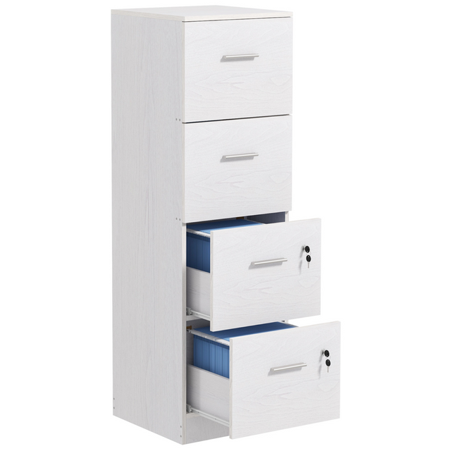 4-drawer locking filing cabinet