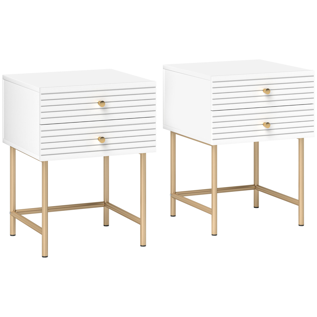 Set of 2 bedside tables